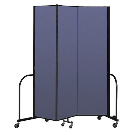 Screenflex Portable Room Divider, 3 Panel, 7 ft. 4"H CFSL743-DS