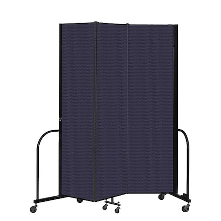 Screenflex Portable Room Divider, 3 Panel, 7 ft. 4"H CFSL743-DV