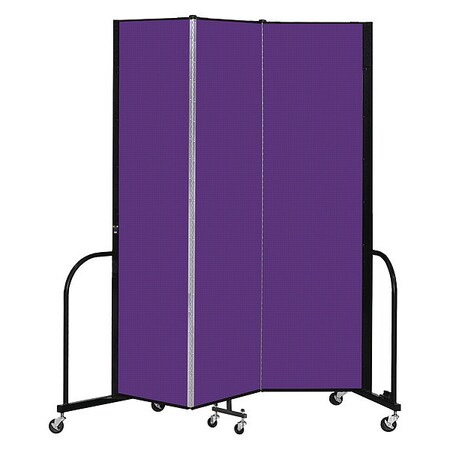 Screenflex Portable Room Divider, 3 Panel, 7 ft. 4"H CFSL743-DP