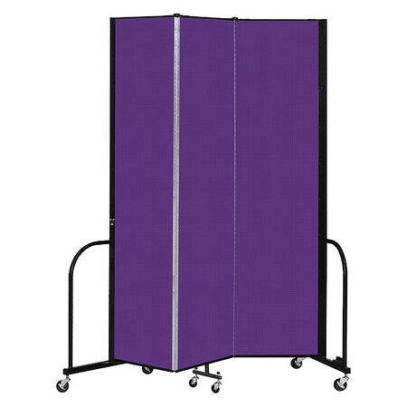Screenflex Portable Room Divider, 3 Panel, 8 ft. H CFSL803-DP