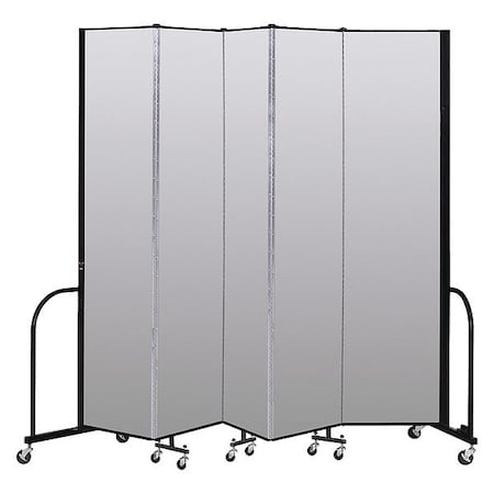 Screenflex Portable Room Divider, 5 Panel, 8 ft. H CFSL805-DT