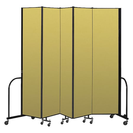 Screenflex Portable Room Divider, 5 Panel, 8 ft. H CFSL805-DY
