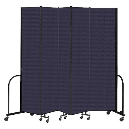 Screenflex Portable Room Divider, 5 Panel, 8 ft. H CFSL805-DV