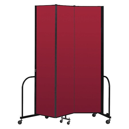 Screenflex Portable Room Divider, 3 Panel, 8 ft. H CFSL803-DR