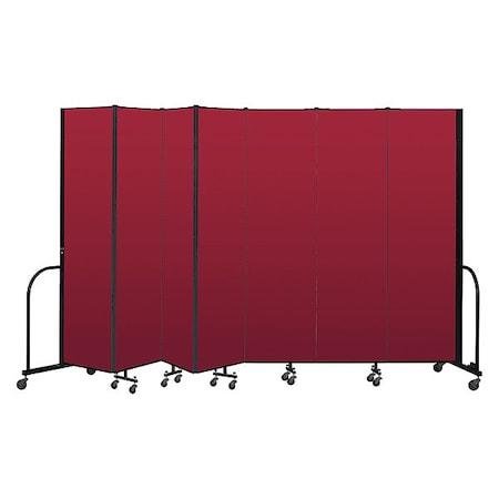 Screenflex Portable Room Divider, 7 Panel, 7 ft. 4"H CFSL747-DR