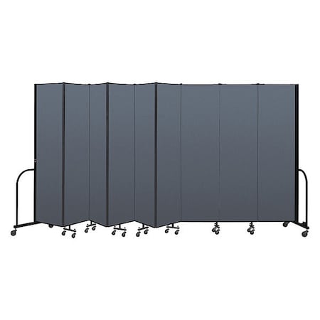 Screenflex Portable Room Divider, 9 Panel, 7 ft. 4"H CFSL749-DB