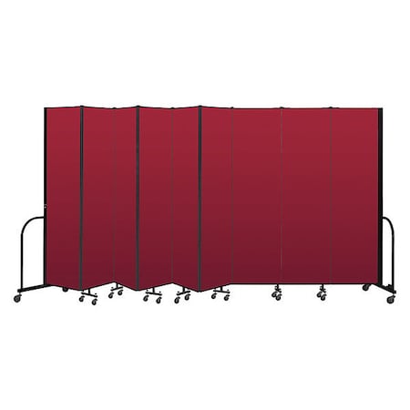 Screenflex Portable Room Divider, 9 Panel, 7 ft. 4"H CFSL749-DR