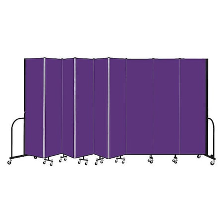 Screenflex Portable Room Divider, 9 Panel, 7 ft. 4"H CFSL749-DP