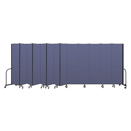 Screenflex Portable Room Divider, 13 Panel, 7 ft. 4"H CFSL7413-DS