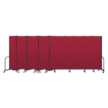Screenflex Portable Room Divider, 13 Panel, 7 ft. 4"H CFSL7413-DR
