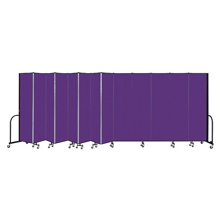 Screenflex Portable Room Divider, 13 Panel, 7 ft. 4"H CFSL7413-DP