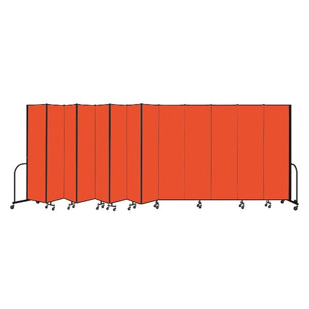Screenflex Portable Room Divider, 13 Panel, 7 ft. 4"H CFSL7413-DJ