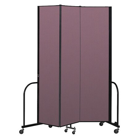 Screenflex Portable Room Divider, 3 Panel, 8 ft. H CFSL803-DM