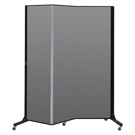 Screenflex Light Duty Room Divider, 3 Panel, 6 ft. 5" BFSL683-DG
