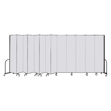 Screenflex Portable Room Divider, 13 Panel, 8 ft. H x CFSL8013-DT
