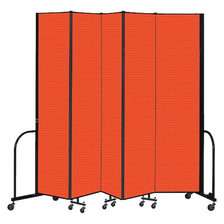 Screenflex Portable Room Divider, 5 Panel, 8 ft. H CFSL805-DJ