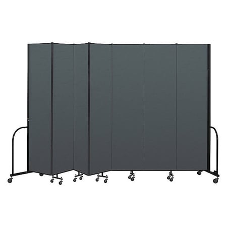 Screenflex Portable Room Divider, 7 Panel, 8 ft. H CFSL807-DN