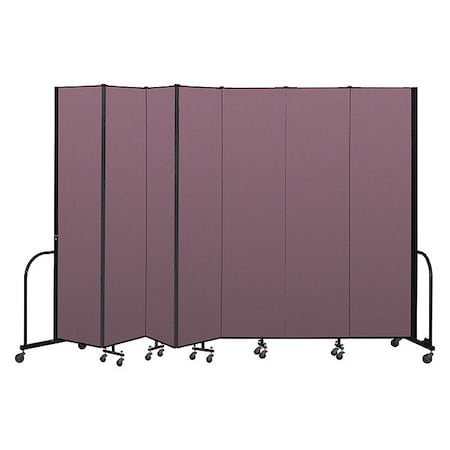 Screenflex Portable Room Divider, 7 Panel, 8 ft. H CFSL807-DM