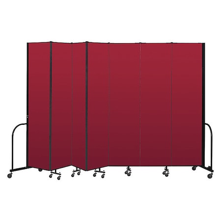 Screenflex Portable Room Divider, 7 Panel, 8 ft. H CFSL807-DR