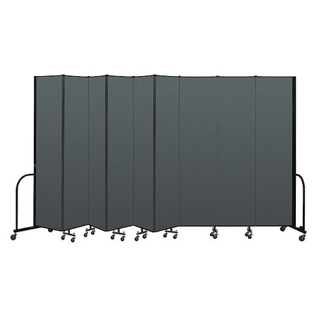 Screenflex Portable Room Divider, 9 Panel, 8 ft. H CFSL809-DN