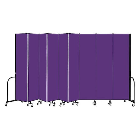 Screenflex Portable Room Divider, 9 Panel, 8 ft. H CFSL809-DP