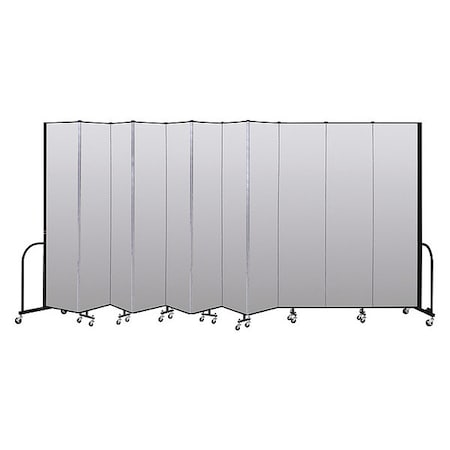 Screenflex Portable Room Divider, 11 Panel, 8 ft. H x CFSL8011-DT