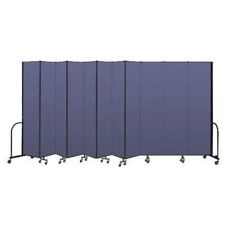 Screenflex Portable Room Divider, 11 Panel, 8 ft. H x CFSL8011-DS