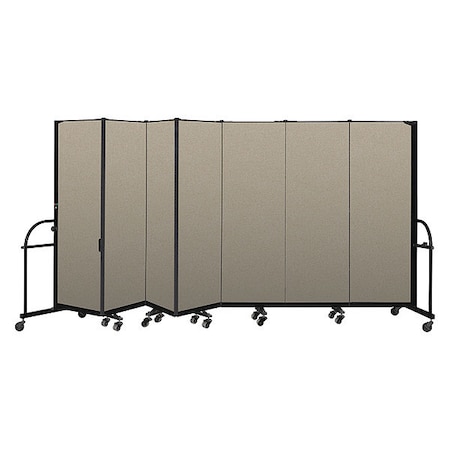 Screenflex Heavy Duty Room Divider, 7 Panel, 6 ft. H HFSL607-VW