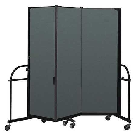 Screenflex Heavy Duty Room Divider, 3 Panel, 6 ft. H HFSL603-DN