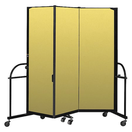 Screenflex Heavy Duty Room Divider, 3 Panel, 6 ft. H HFSL603-DY