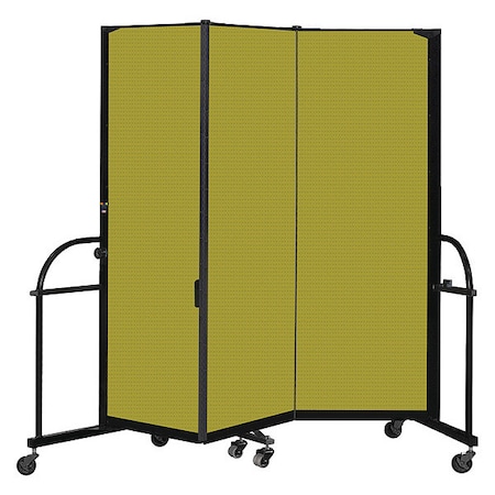 Screenflex Heavy Duty Room Divider, 3 Panel, 6 ft. H HFSL603-DA
