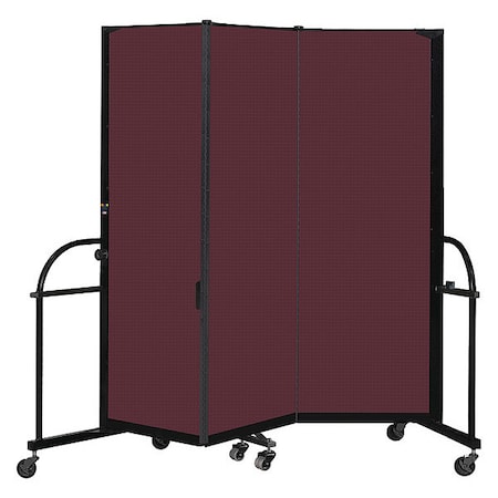 Screenflex Heavy Duty Room Divider, 3 Panel, 6 ft. H HFSL603-DP