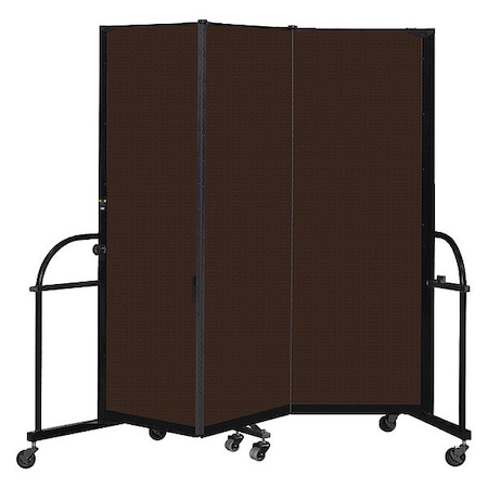 Screenflex Heavy Duty Room Divider, 3 Panel, 6 ft. H HFSL603-DD