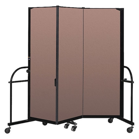 Screenflex Heavy Duty Room Divider, 3 Panel, 6 ft. H HFSL603-VM