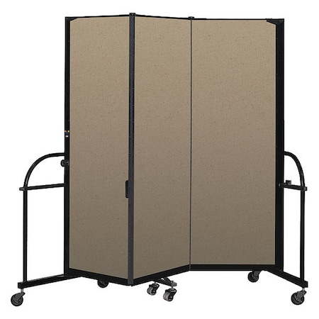 Screenflex Heavy Duty Room Divider, 3 Panel, 6 ft. H HFSL603-VO