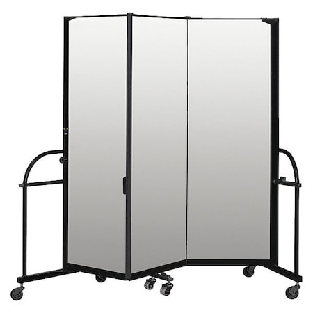 Screenflex Heavy Duty Room Divider, 3 Panel, 6 ft. H HFSL603-VT