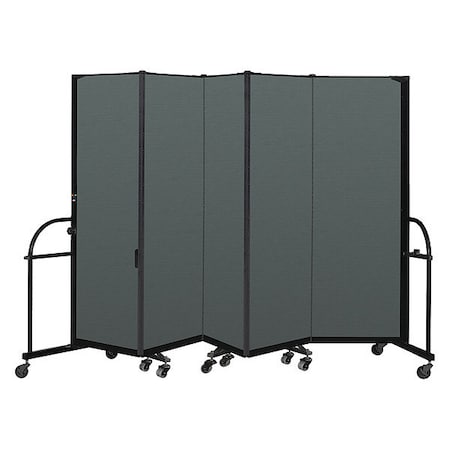 Screenflex Heavy Duty Room Divider, 5 Panel, 6 ft. H HFSL605-DN