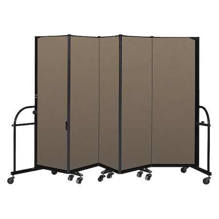 Screenflex Heavy Duty Room Divider, 5 Panel, 6 ft. H HFSL605-DO