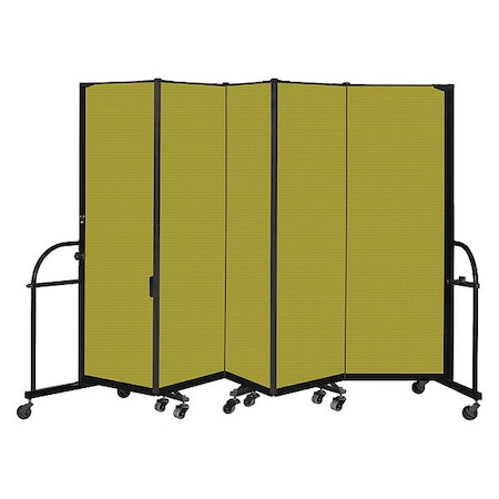 Screenflex Heavy Duty Room Divider, 5 Panel, 6 ft. H HFSL605-DA