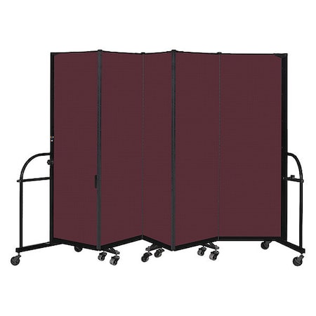 Screenflex Heavy Duty Room Divider, 5 Panel, 6 ft. H HFSL605-DP