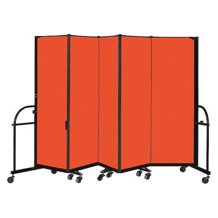 Screenflex Heavy Duty Room Divider, 5 Panel, 6 ft. H HFSL605-DJ