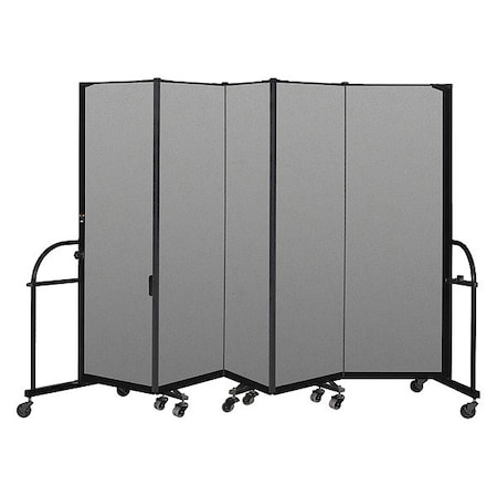 Screenflex Heavy Duty Room Divider, 5 Panel, 6 ft. H HFSL605-VG