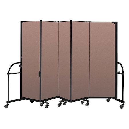 Screenflex Heavy Duty Room Divider, 5 Panel, 6 ft. H HFSL605-VM