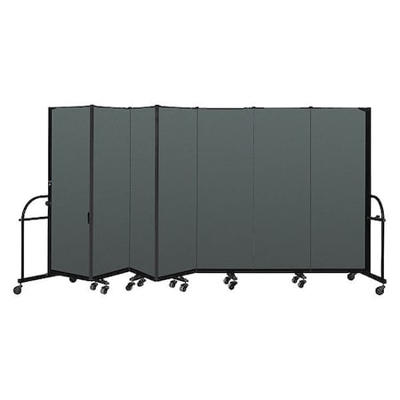 Screenflex Heavy Duty Room Divider, 7 Panel, 6 ft. H HFSL607-DN