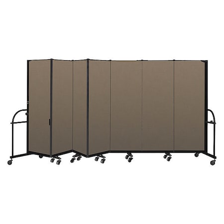 Screenflex Heavy Duty Room Divider, 7 Panel, 6 ft. H HFSL607-DO