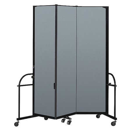 Screenflex Heavy Duty Room Divider, 3 Panel, 7 ft. 4" HFSL743-VB