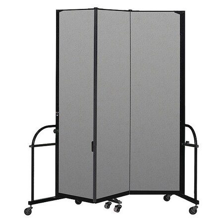 Screenflex Heavy Duty Room Divider, 3 Panel, 7 ft. 4" HFSL743-VG