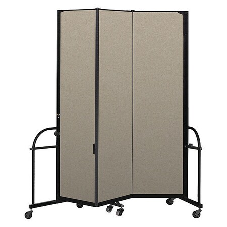 Screenflex Heavy Duty Room Divider, 3 Panel, 7 ft. 4" HFSL743-VW