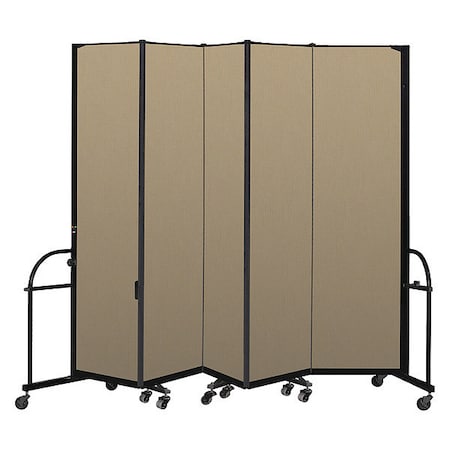 Screenflex Heavy Duty Room Divider, 5 Panel, 7 ft. 4" HFSL745-DW