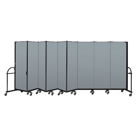 Screenflex Heavy Duty Room Divider, 9 Panel, 6 ft. H HFSL609-VB